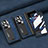 Luxus Leder Hülle Handyhülle und Kunststoff Schutzhülle Hartschalen Tasche ZL3 für Oppo Find N2 5G Blau