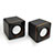 Mini Lautsprecher Stereo Speaker Schwarz