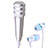 Mini-Stereo-Mikrofon Mic 3.5 mm Klinkenbuchse Mit Stand M08 Silber