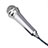 Mini-Stereo-Mikrofon Mic 3.5 mm Klinkenbuchse Mit Stand M12 Silber