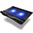 NoteBook Halter Halterung Kühler Cooler Kühlpad Lüfter Laptop Ständer 9 Zoll bis 16 Zoll Universal M10 für Huawei Honor MagicBook Pro (2020) 16.1 Schwarz