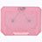 NoteBook Halter Halterung Kühler Cooler Kühlpad Lüfter Laptop Ständer 9 Zoll bis 16 Zoll Universal M16 für Huawei MateBook D15 (2020) 15.6 Rosa