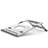 NoteBook Halter Halterung Laptop Ständer Universal K05 für Samsung Galaxy Book S 13.3 SM-W767 Silber