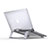 NoteBook Halter Halterung Laptop Ständer Universal T10 für Samsung Galaxy Book S 13.3 SM-W767 Silber