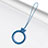 Schlüsselband Schlüsselbänder Schlüsselanhänger mit Fingerring R07 Blau