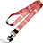 Schlüsselband Schlüsselbänder Umhängeband Lanyard N02 Rot