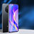 Schutzfolie Full Coverage Displayschutzfolie Panzerfolie Gehärtetes Glas Glasfolie Anti Blue Ray Skins zum Aufkleben Panzerglas F02 für Huawei Enjoy 50 Pro Schwarz