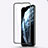 Schutzfolie Full Coverage Displayschutzfolie Panzerfolie Gehärtetes Glas Glasfolie Skins zum Aufkleben Panzerglas F03 für Apple iPhone 11 Pro Schwarz