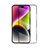 Schutzfolie Full Coverage Displayschutzfolie Panzerfolie Gehärtetes Glas Glasfolie Skins zum Aufkleben Panzerglas U08 für Apple iPhone 15 Pro Max Schwarz