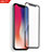 Schutzfolie Full Coverage Displayschutzfolie Panzerfolie Skins zum Aufkleben Gehärtetes Glas Glasfolie F03 für Apple iPhone Xs Max Schwarz