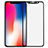 Schutzfolie Full Coverage Displayschutzfolie Panzerfolie Skins zum Aufkleben Gehärtetes Glas Glasfolie F04 für Apple iPhone X Schwarz