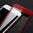 Schutzfolie Full Coverage Displayschutzfolie Panzerfolie Skins zum Aufkleben Gehärtetes Glas Glasfolie F14 für Apple iPhone 8 Rot