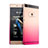 Schutzhülle Handytasche Durchsichtig Farbverlauf für Huawei P8 Rosa