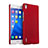Schutzhülle Kunststoff Hülle Matt für Huawei P7 Dual SIM Rot