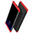 Schutzhülle Kunststoff Tasche Matt Vorder und Rückseite 360 Grad Q01 für Samsung Galaxy Note 8 Rot und Schwarz