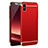 Schutzhülle Luxus Metall Rahmen und Kunststoff M01 für Apple iPhone Xs Rot