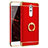 Schutzhülle Luxus Metall Rahmen und Kunststoff mit Fingerring Ständer für Huawei Mate 9 Lite Rot