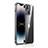 Schutzhülle Luxus Metall Rahmen und Kunststoff Schutzhülle Tasche JB1 für Apple iPhone 13 Schwarz