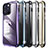 Schutzhülle Luxus Metall Rahmen und Kunststoff Schutzhülle Tasche LF6 für Apple iPhone 14 Pro