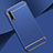 Schutzhülle Luxus Metall Rahmen und Kunststoff Schutzhülle Tasche M01 für Huawei P smart S Blau
