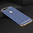 Schutzhülle Luxus Metall Rahmen und Kunststoff Schutzhülle Tasche M01 für Oppo A7 Blau