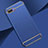 Schutzhülle Luxus Metall Rahmen und Kunststoff Schutzhülle Tasche M02 für Oppo AX5 Blau