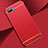 Schutzhülle Luxus Metall Rahmen und Kunststoff Schutzhülle Tasche M02 für Oppo AX5 Rot