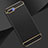 Schutzhülle Luxus Metall Rahmen und Kunststoff Schutzhülle Tasche M02 für Oppo AX5 Schwarz