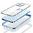 Schutzhülle Luxus Metall Rahmen und Kunststoff Schutzhülle Tasche mit Mag-Safe Magnetic Magnetisch Bling-Bling LF1 für Apple iPhone 13 Pro Max