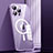 Schutzhülle Luxus Metall Rahmen und Kunststoff Schutzhülle Tasche mit Mag-Safe Magnetic Magnetisch JL1 für Apple iPhone 14 Pro Violett
