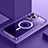 Schutzhülle Luxus Metall Rahmen und Kunststoff Schutzhülle Tasche mit Mag-Safe Magnetic Magnetisch QC3 für Apple iPhone 14 Pro Violett