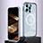 Schutzhülle Luxus Metall Rahmen und Kunststoff Schutzhülle Tasche mit Mag-Safe Magnetic Magnetisch QC5 für Apple iPhone 14 Pro