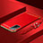 Schutzhülle Luxus Metall Rahmen und Kunststoff Schutzhülle Tasche P01 für Oppo A93s 5G Rot