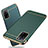 Schutzhülle Luxus Metall Rahmen und Kunststoff Schutzhülle Tasche P02 für Oppo A53s 5G
