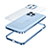 Schutzhülle Luxus Metall Rahmen und Kunststoff Schutzhülle Tasche QC1 für Apple iPhone 14 Pro