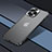 Schutzhülle Luxus Metall Rahmen und Kunststoff Schutzhülle Tasche QC1 für Apple iPhone 14 Pro Max Schwarz