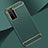 Schutzhülle Luxus Metall Rahmen und Kunststoff Schutzhülle Tasche T01 für Huawei Nova 7 SE 5G Grün