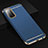 Schutzhülle Luxus Metall Rahmen und Kunststoff Schutzhülle Tasche T02 für Huawei Nova 7 SE 5G Blau