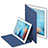 Schutzhülle Stand Tasche Leder L02 für Apple iPad 4 Blau