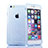 Silikon Hülle Handyhülle Flip Schutzhülle Durchsichtig Transparent für Apple iPhone 6S Blau