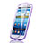 Silikon Hülle Handyhülle Flip Schutzhülle Durchsichtig Transparent für Samsung Galaxy S3 III i9305 Neo Violett