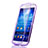 Silikon Hülle Handyhülle Flip Schutzhülle Durchsichtig Transparent für Samsung Galaxy S4 IV Advance i9500 Violett