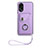 Silikon Hülle Handyhülle Gummi Schutzhülle Flexible Leder Tasche BF1 für Oppo A18 Violett