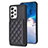 Silikon Hülle Handyhülle Gummi Schutzhülle Flexible Leder Tasche BF2 für Samsung Galaxy A53 5G Schwarz