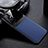 Silikon Hülle Handyhülle Gummi Schutzhülle Flexible Leder Tasche FL1 für Oppo A96 5G Blau