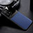 Silikon Hülle Handyhülle Gummi Schutzhülle Flexible Leder Tasche FL1 für Oppo Find X5 5G Blau