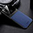 Silikon Hülle Handyhülle Gummi Schutzhülle Flexible Leder Tasche FL1 für Samsung Galaxy A21s Blau