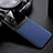 Silikon Hülle Handyhülle Gummi Schutzhülle Flexible Leder Tasche FL1 für Vivo iQOO U3 5G Blau