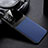 Silikon Hülle Handyhülle Gummi Schutzhülle Flexible Leder Tasche FL1 für Vivo Y75 5G Blau