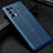 Silikon Hülle Handyhülle Gummi Schutzhülle Flexible Leder Tasche für Oppo Find X3 Lite 5G Blau